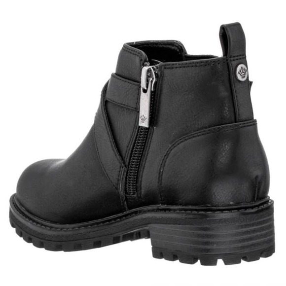 "Kids' Nina Kylee Black Tumbled Bootie, Size 3" - Picture 2 of 5